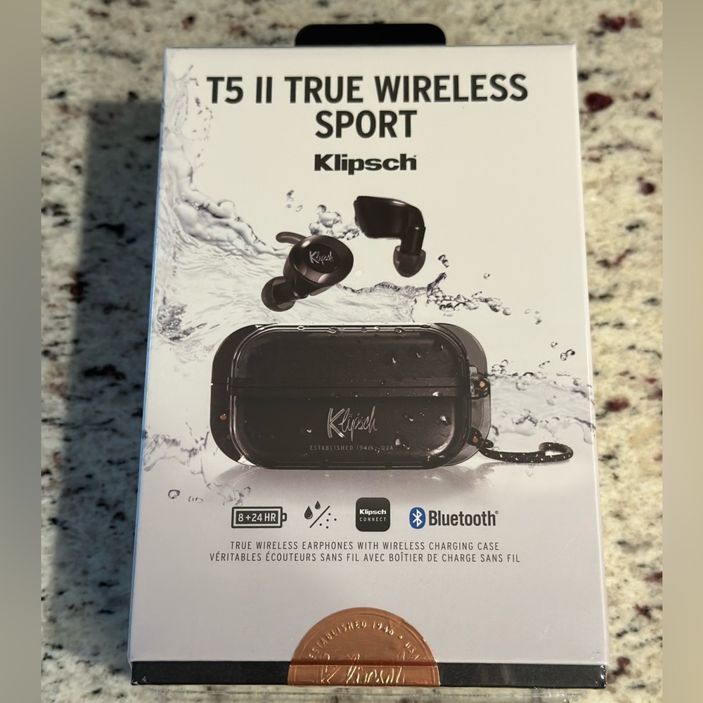 Brand New Sealed Klipsch T5 II True Wireless Sport
